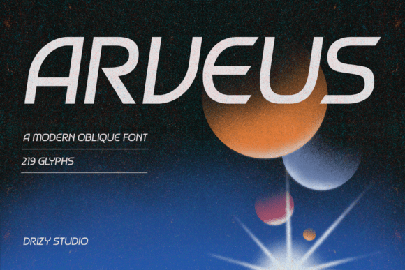 Arveus: The Modern Oblique Font for Sharp Business Branding