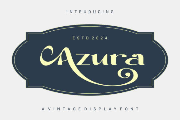 Azula: A Vintage Display Typeface for Editorial Design