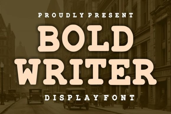 Bold Writer: The Vintage Serif Typeface for Campaigns That Demand Attention