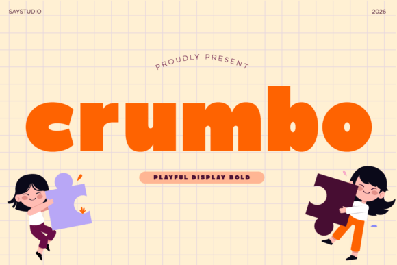 Crumbo: The Bold Display Font for Joyful Web Design