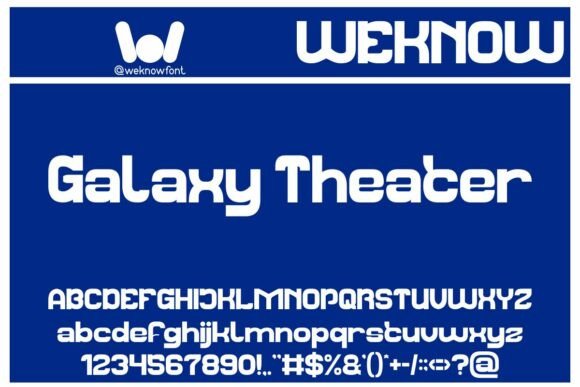 Galaxy Theater: A Bold Display Font for Futuristic Campaigns