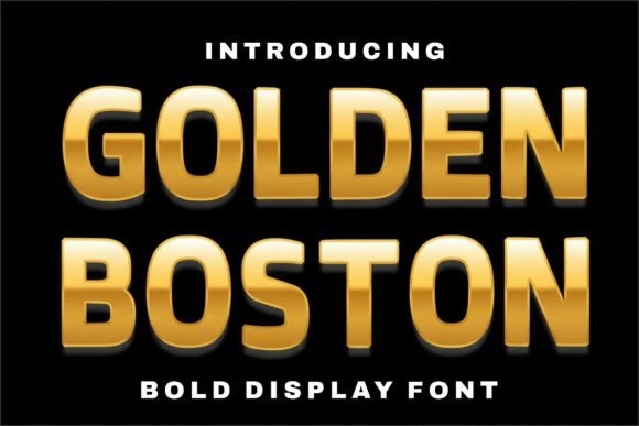 Golden Boston: The Premium Display Font for Bold Web Design