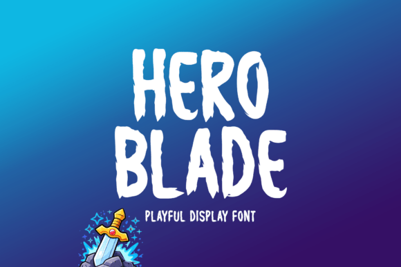 Hero Blade: A Bold Display Typeface for Gaming and Fantasy Brands