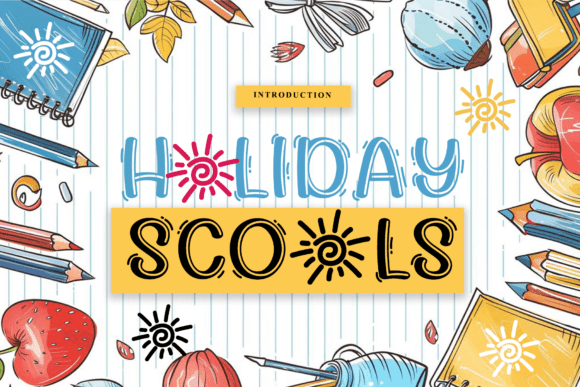 Holiday Schools: A Handwritten Font for Authentic Branding