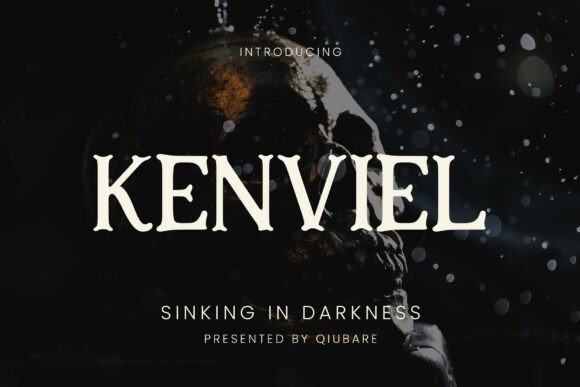 Kenviel: A Dramatic Gothic Serif for Elegant Branding