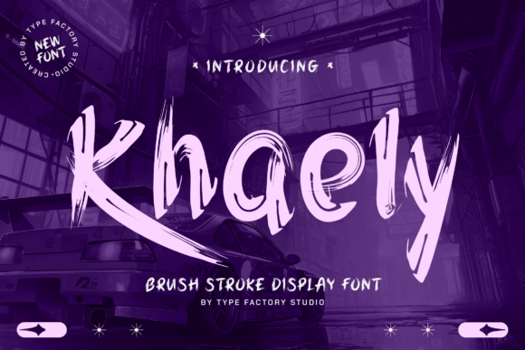 Khaely: A Spontaneous Display Font for Bold Brand Identity