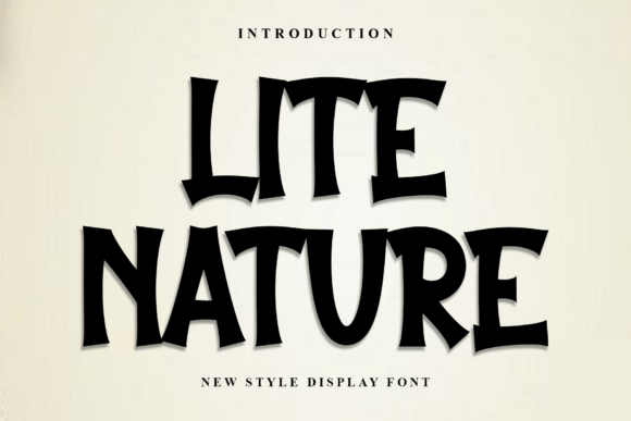 Lite Nature: The Festive Display Font for Holiday Marketing