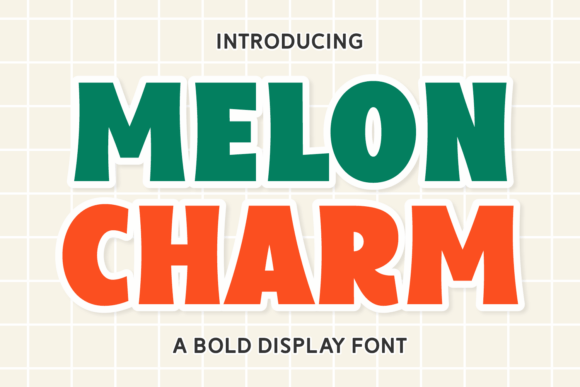 Melon Charm: A Bold Display Typeface for Editorial Design
