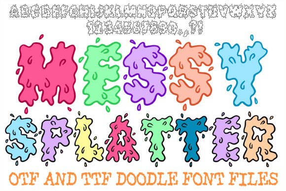 Messy Splatter: The Energetic Display Font for Handmade Brands