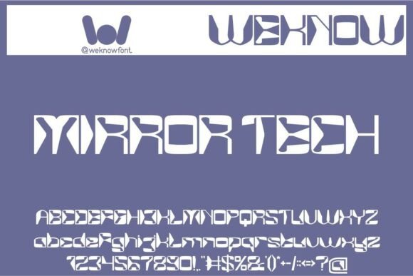 Mirror Tech: The Futuristic Display Font for Modern Campaigns