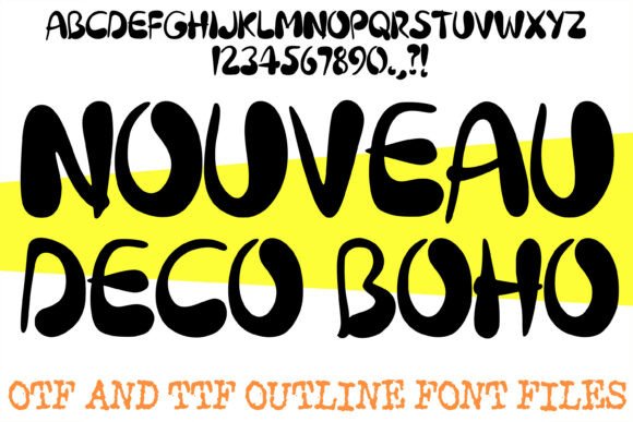 Nouveau Deco Boho: The Ultimate Display Typeface for Makers