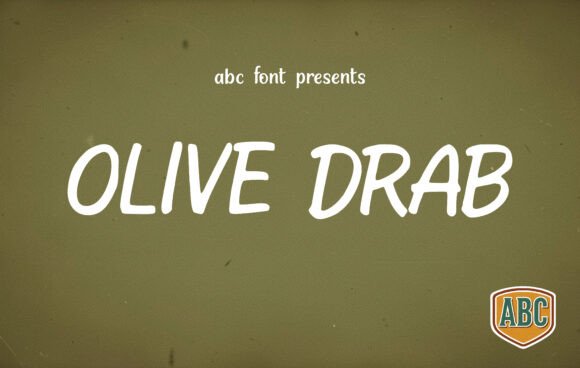 Olive Drab: A Rugged Display Font for Authentic Business Branding