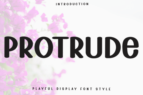 Protrude: The Festive Display Typeface for Holiday Editorial Design