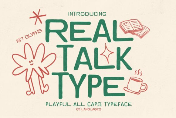 Real Talk Type: A Bold Display Font for Modern Makers