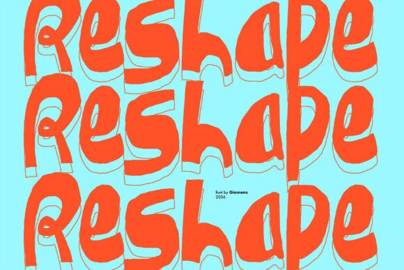 Reshape: The Avant-Garde Display Font for Modern Crafters