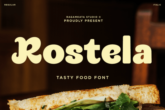 Rostela: A Playful Display Font for Editorial Design