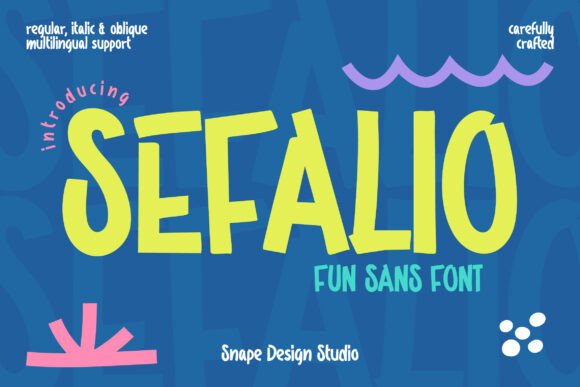 Sefalio: A Playful Display Font for Engaging Editorial Design