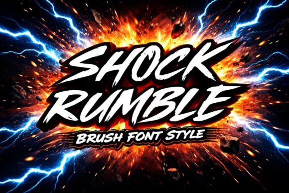 Shock Rumble: The Brush Typeface That Elevates Campaign Headlines