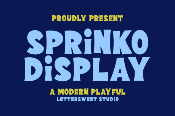 Sprinko: The Bold Display Typeface for Joyful Editorial Design