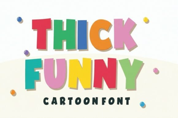 Thick Funny: A Bold Cartoon Typeface for Editorial Design