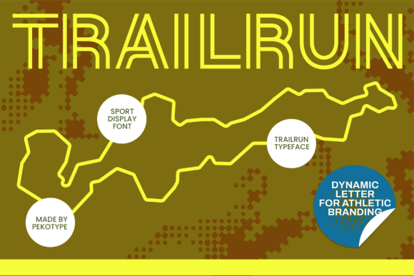 Trailrun: The Bold Display Font for High-Energy Craft Projects