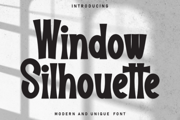 Window Silhouette: A Sweet Handwritten Display Font for Editorial Design