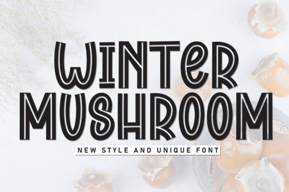 Winter Mushroom: A Handwritten Display Font for Editorial Design